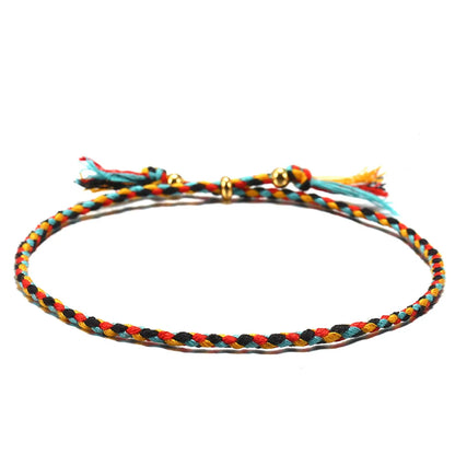 Fashion Geometric Cotton Braid Copper Unisex Bracelets