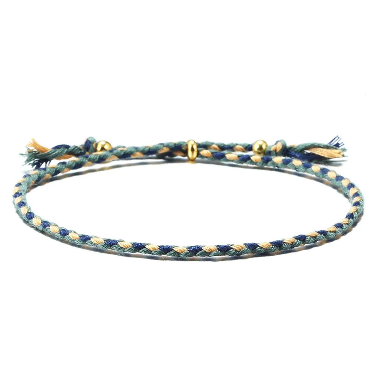 Fashion Geometric Cotton Braid Copper Unisex Bracelets