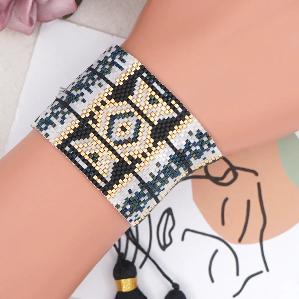 Fashion Geometric Eye Hand-Woven Miyuki Bead Bracelet