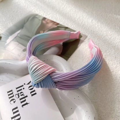 Fashion Geometric Gradient Color Polyester Hair Band Hair Tie 1 Piece