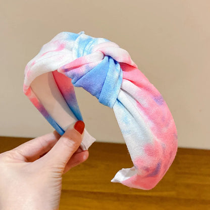 Fashion Geometric Gradient Color Polyester Hair Band Hair Tie 1 Piece