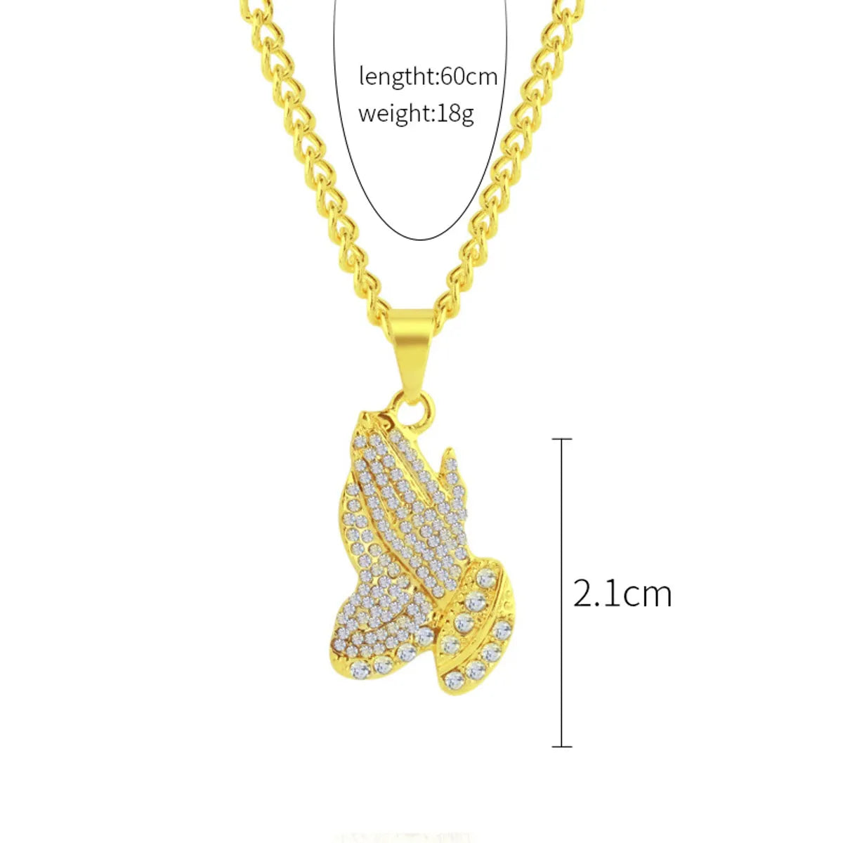 Fashion Geometric Letter Alloy Plating Metal Rhinestones Unisex Necklace 1 Piece