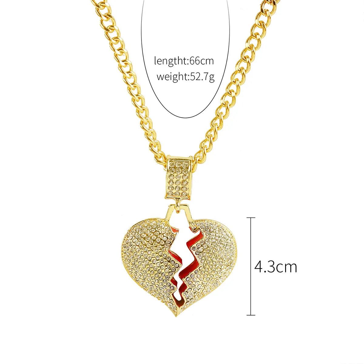 Fashion Geometric Letter Alloy Plating Metal Rhinestones Unisex Necklace 1 Piece