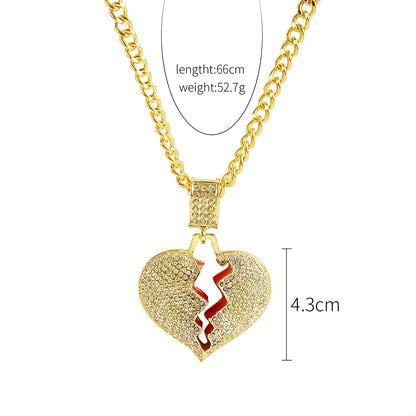 Fashion Geometric Letter Alloy Plating Metal Rhinestones Unisex Necklace 1 Piece