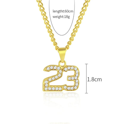 Fashion Geometric Letter Alloy Plating Metal Rhinestones Unisex Necklace 1 Piece