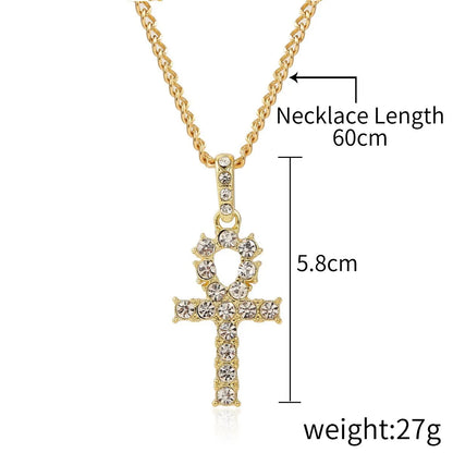 Fashion Geometric Letter Alloy Plating Metal Rhinestones Unisex Necklace 1 Piece