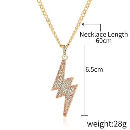 Fashion Geometric Letter Alloy Plating Metal Rhinestones Unisex Necklace 1 Piece