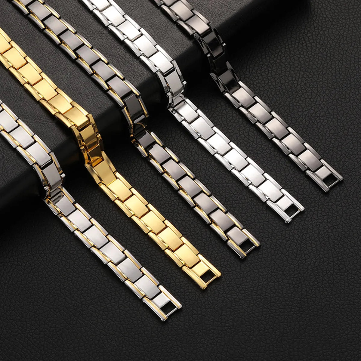 Fashion Geometric Metal Men'S Bracelets 1 Piece