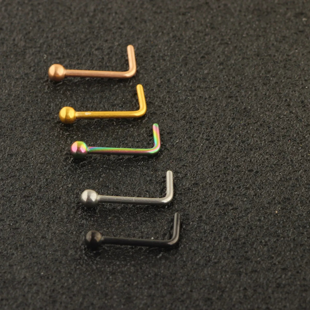 Fashion Geometric Metal Nose Studs 1 Piece