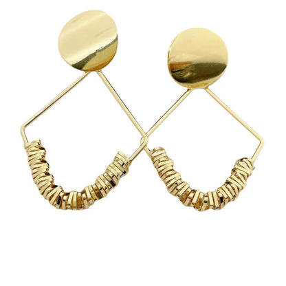 Fashion Geometric Metal Plating Women's Earrings 1 Pair