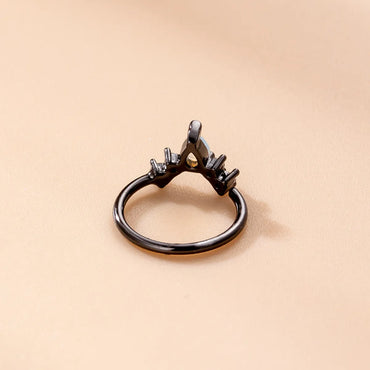 Fashion Geometric Metal Plating Zircon Nose Ring 1 Piece