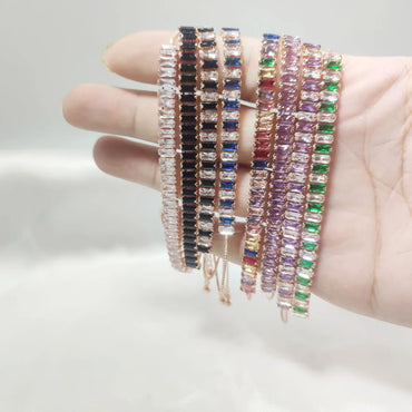 Fashion Geometric Metal Plating Zircon Women'S Bracelets