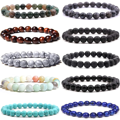 Fashion Geometric Natural Stone Beaded Bracelets