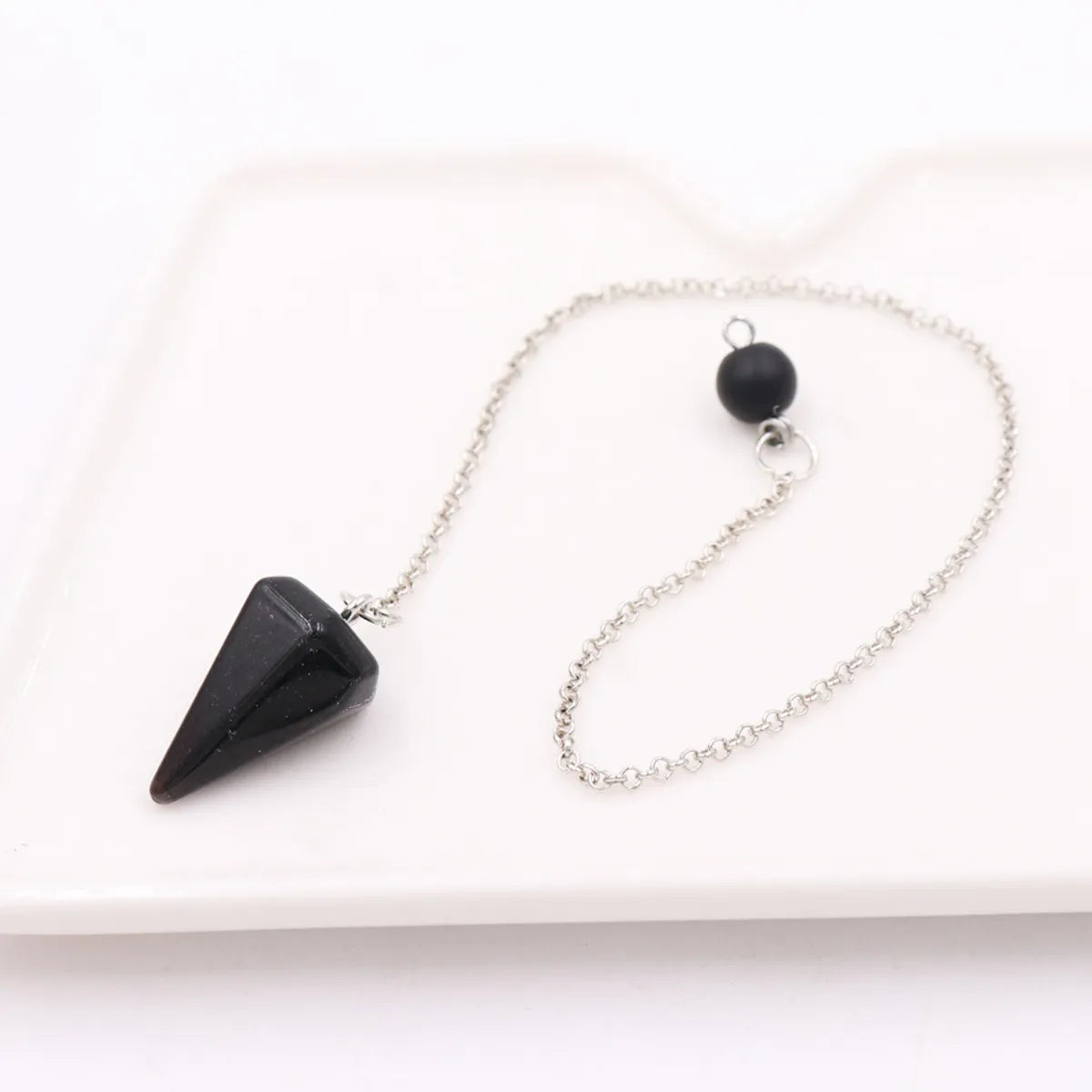 Fashion Geometric Natural Stone Pendant Necklace