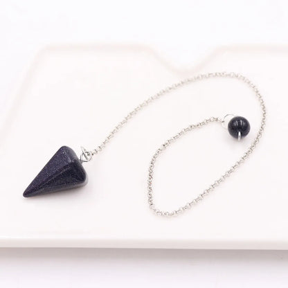 Fashion Geometric Natural Stone Pendant Necklace