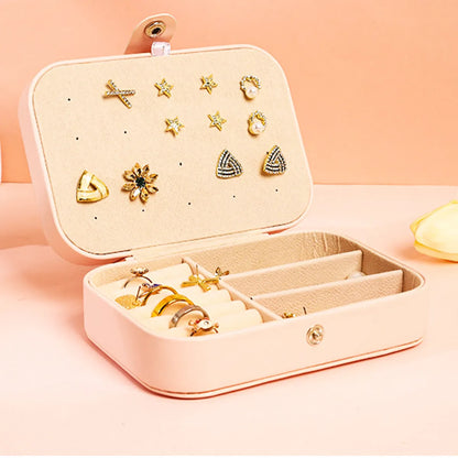 Fashion Geometric Pu Leather Jewelry Boxes