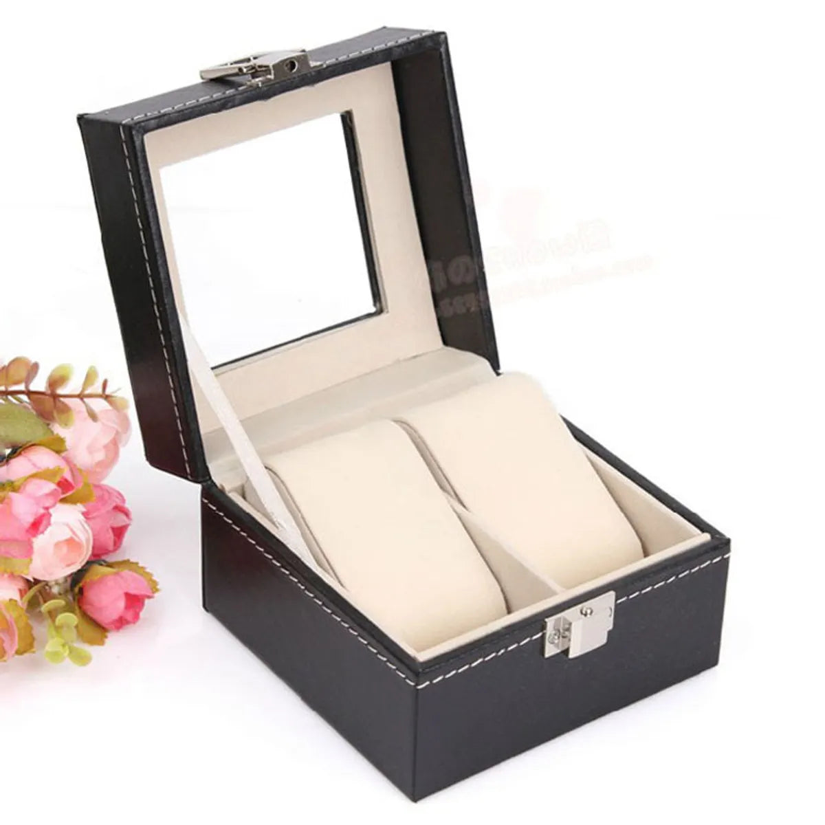 Fashion Geometric Pu Leather Jewelry Boxes