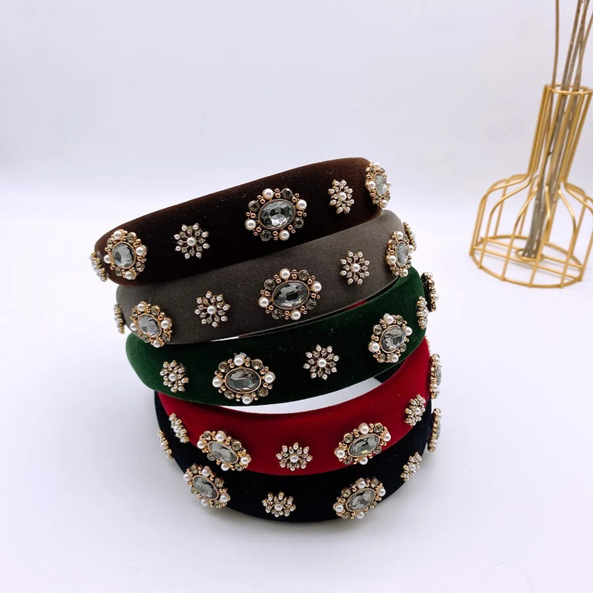 Fashion Geometric Rhinestone Rhinestone Hair Band 1 Piece