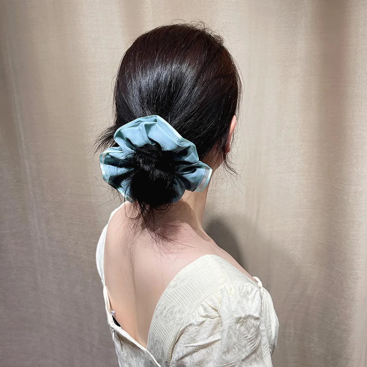 Fashion Geometric Satin Hair Tie