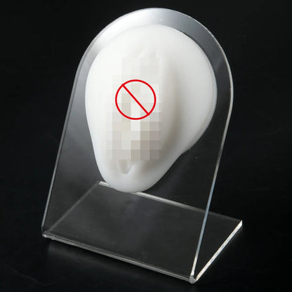 Fashion Geometric Silica Gel Simulation No Inlaid Stereo Ear Model