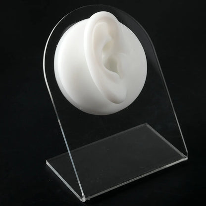 Fashion Geometric Silica Gel Simulation No Inlaid Stereo Ear Model