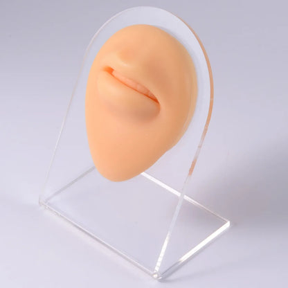 Fashion Geometric Silica Gel Simulation No Inlaid Stereo Ear Model