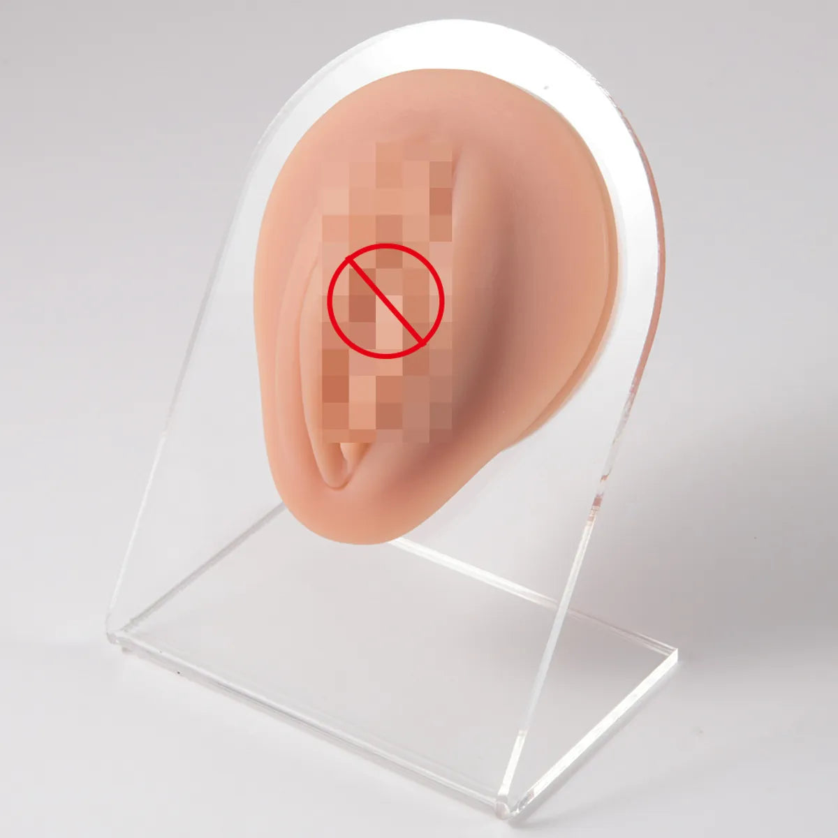 Fashion Geometric Silica Gel Simulation No Inlaid Stereo Ear Model