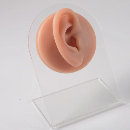 Fashion Geometric Silica Gel Simulation No Inlaid Stereo Ear Model