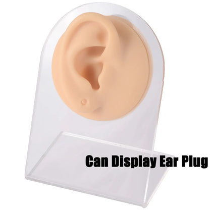 Fashion Geometric Silica Gel Simulation No Inlaid Stereo Ear Model