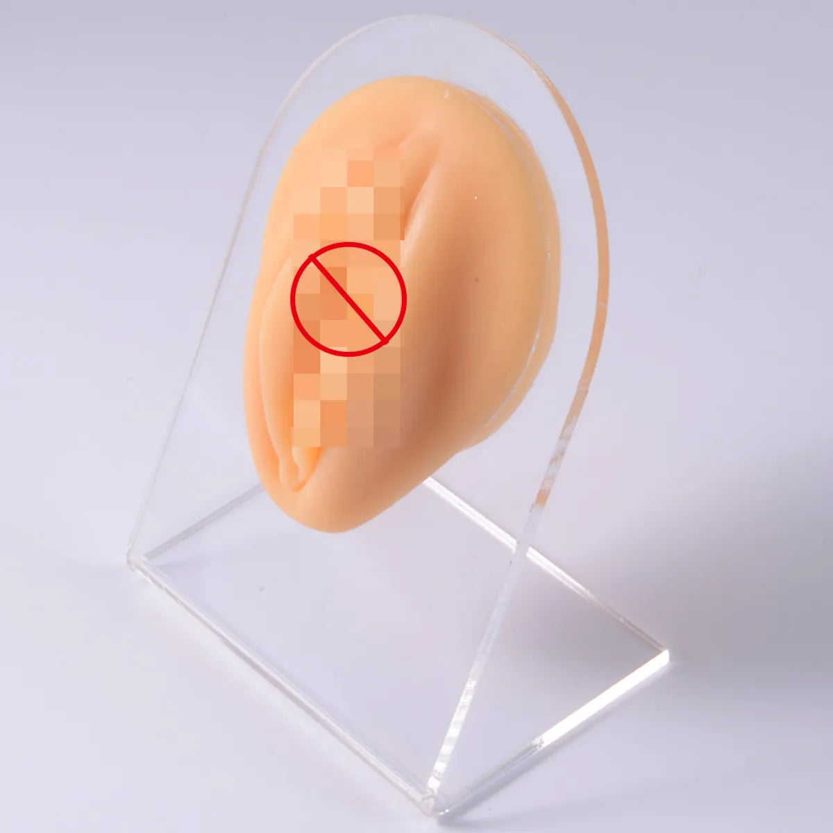 Fashion Geometric Silica Gel Simulation No Inlaid Stereo Ear Model