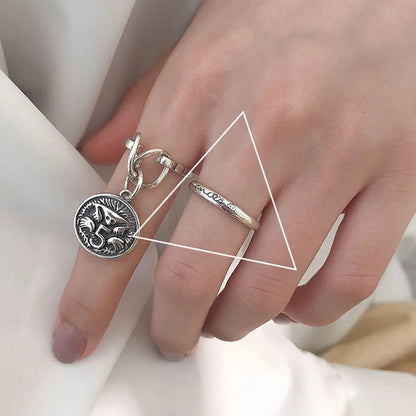 Fashion Geometric Copper Plating White Gold Plated Silver Plated Women'S Open Ring