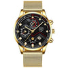 Fashion Geometric Single Folding Buckle Quartz Men'S Watches