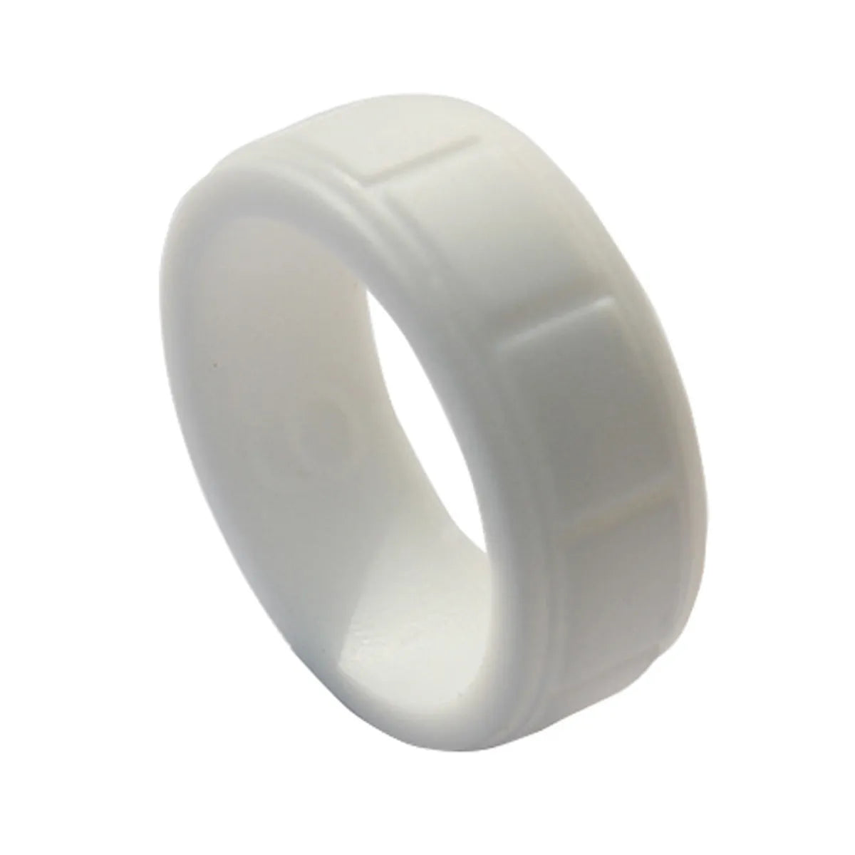 Fashion Geometric Solid Color Silica Gel Men'S Rings 1 Piece