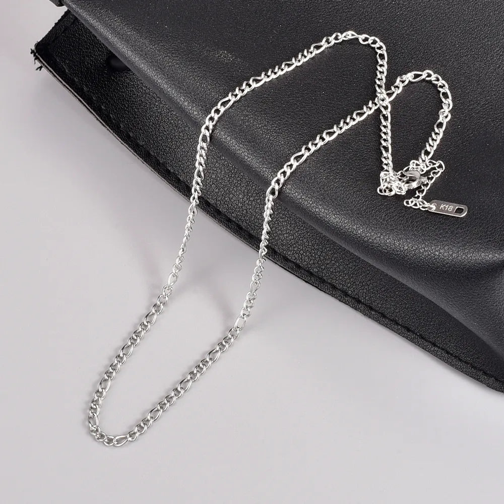 Fashion Geometric Solid Color Titanium Steel Plating Necklace