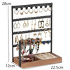 Fashion Geometric Solid Wood Iron Jewelry Display Jewelry Rack