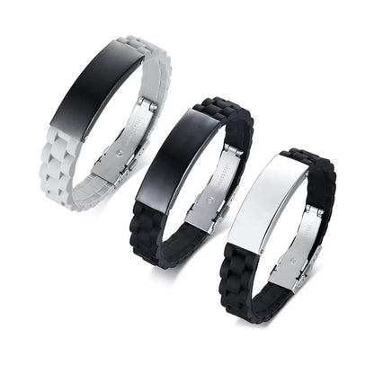 Fashion Geometric Stainless Steel Braid Men'S Bangle