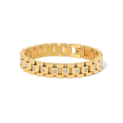 Fashion Geometric Stainless Steel Gold Plated Gold Plated Bracelets