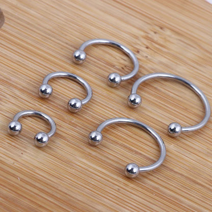 Fashion Geometric Stainless Steel Metal Nose Ring 1 Piece