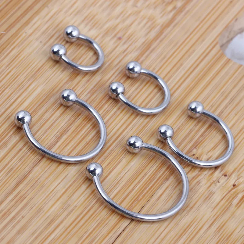 Fashion Geometric Stainless Steel Metal Nose Ring 1 Piece