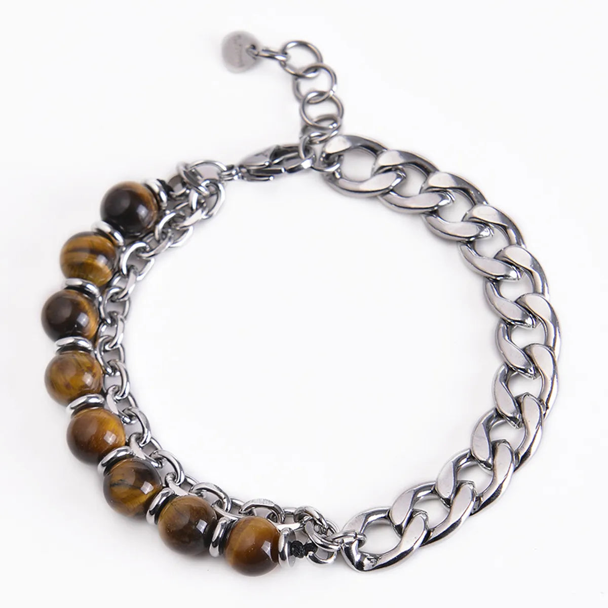 Fashion Geometric Stainless Steel Natural Stone Handmade Bracelets 1 Piece