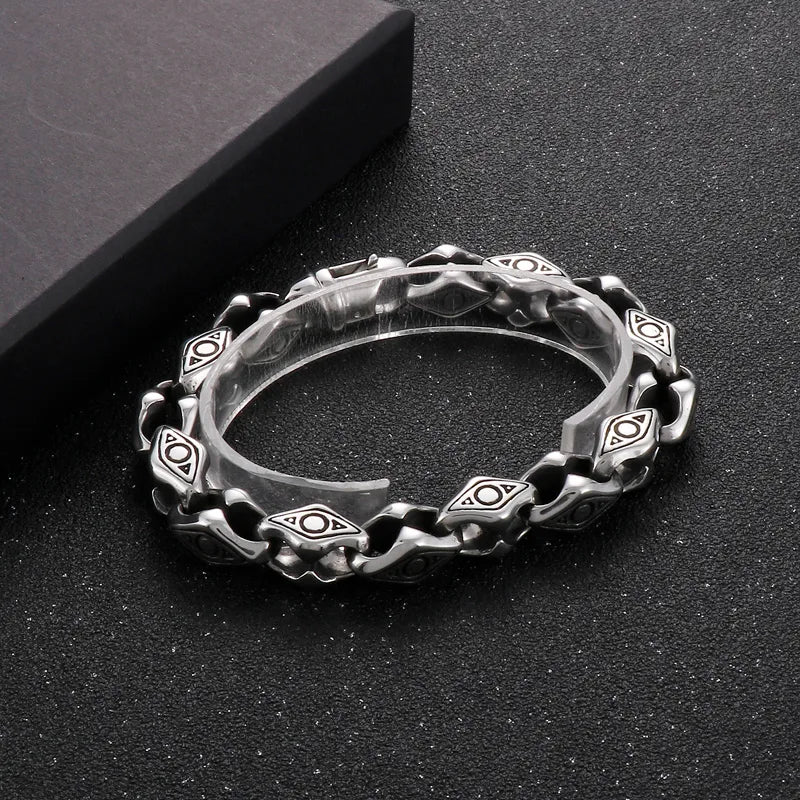 Fashion Geometric Stainless Steel Patchwork Bracelets 1 Piece