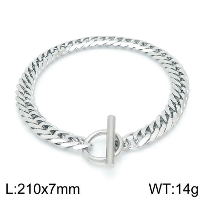 Fashion Geometric Stainless Steel Plating Bracelets 1 Piece