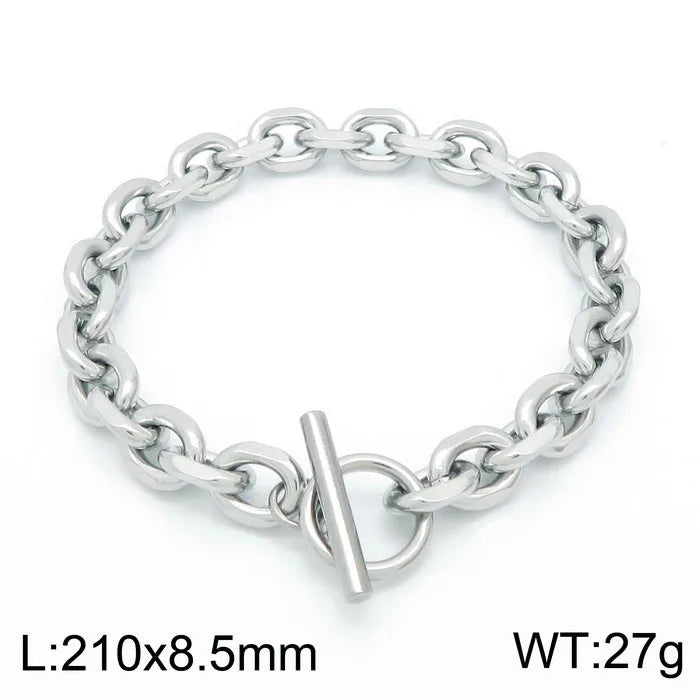 Fashion Geometric Stainless Steel Plating Bracelets 1 Piece