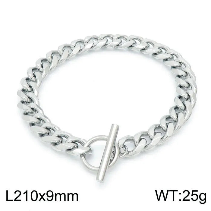 Fashion Geometric Stainless Steel Plating Bracelets 1 Piece