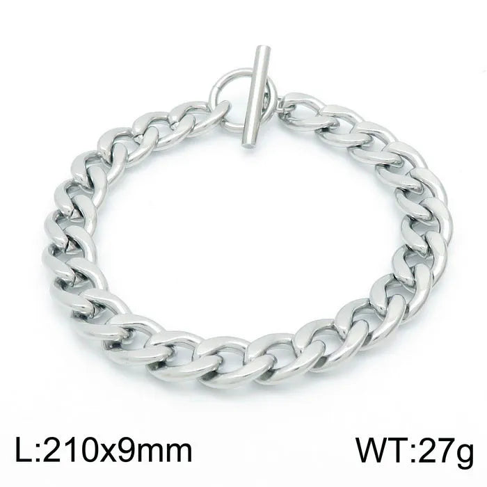 Fashion Geometric Stainless Steel Plating Bracelets 1 Piece