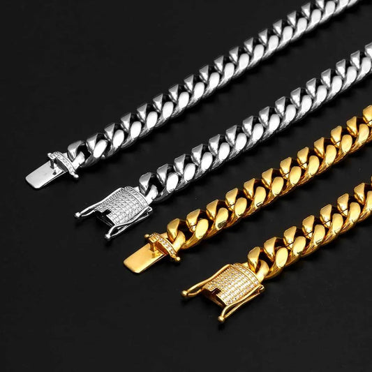 Fashion Geometric Stainless Steel Plating Bracelets Necklace 1 Piece