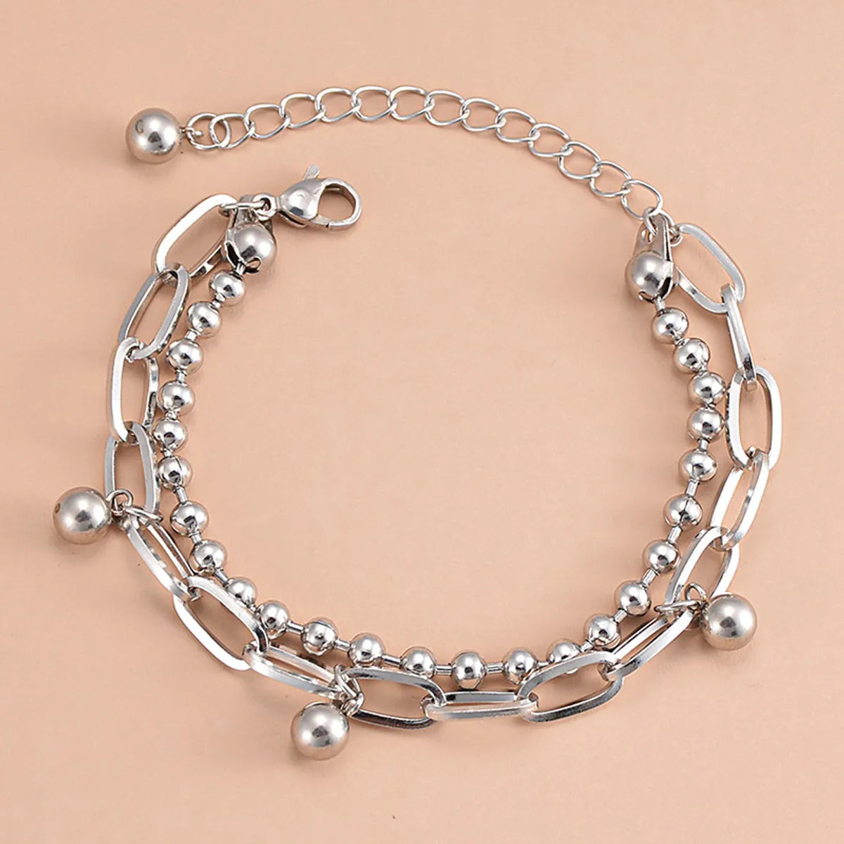 Fashion Geometric Stainless Steel Plating Bracelets