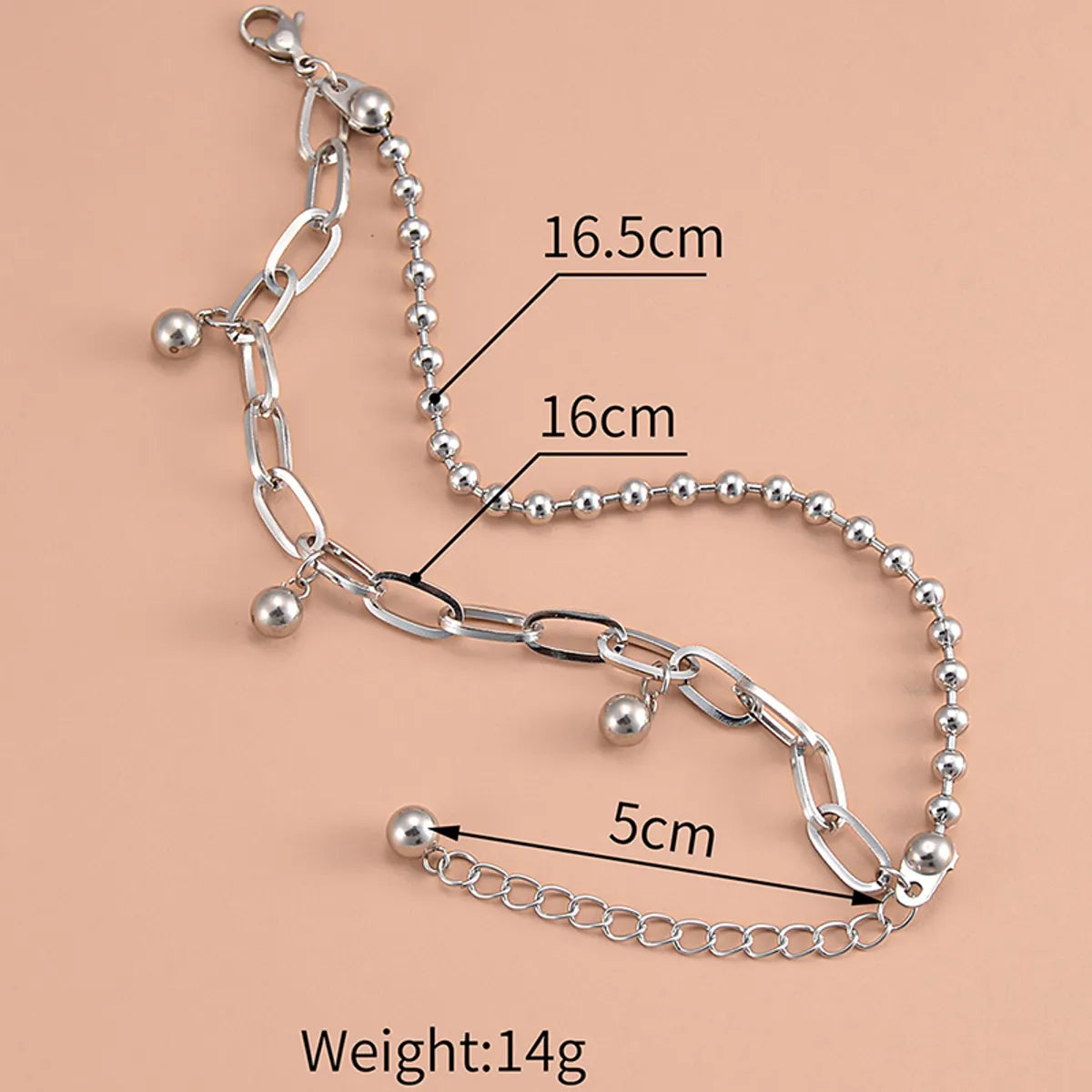 Fashion Geometric Stainless Steel Plating Bracelets