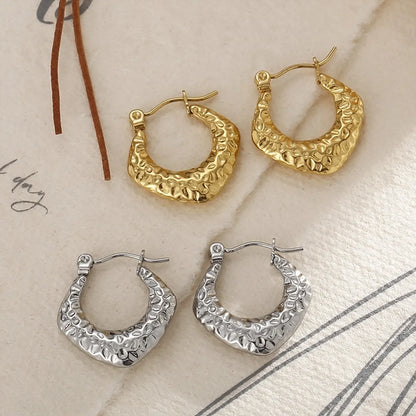 1 Pair Fashion Geometric Plating Stainless Steel Earrings