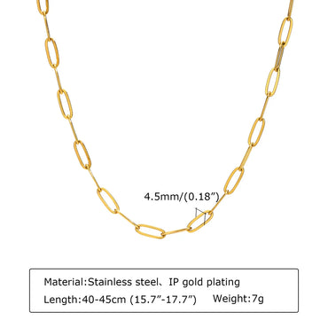 Fashion Geometric Stainless Steel Plating Necklace 1 Piece